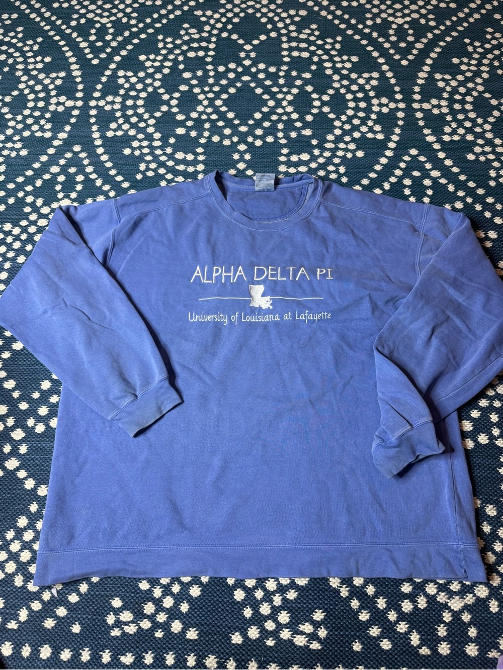Vintage Y2K Alpha Delta Pi sorority crewneck sweatshirt